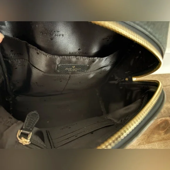 Kate Spade Black Textured Backpack - Picture 2 of 2